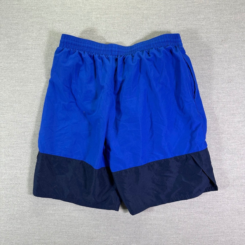 Nike Swim Trunks Men's Size XL Blue ColorBlock Lined Volley Shorts Beach Wear - Picture 3 of 9
